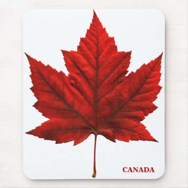 Canada Mousepad Red Canada Maple Leaf Mousepad (Front)
