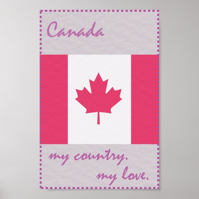 Canada My Country My Love Poster (Front)