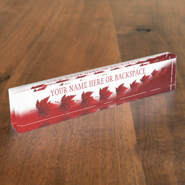 Canada Name Plates Personalised (Side)