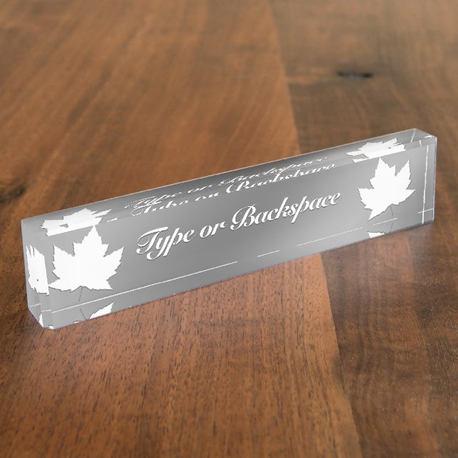 Canada Name Plates Personalised Canada Name Plate (Side)