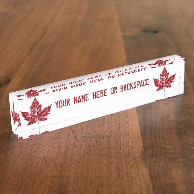 Canada Name Plates Personalised Canada Name Plate (Side)