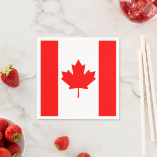 Canada Napkins, Party, Canadian Flag Napkin