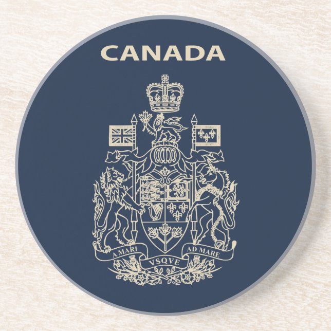 Canada national emblem coaster (Front)