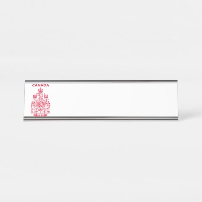 Canada national emblem desk name plate (Front)
