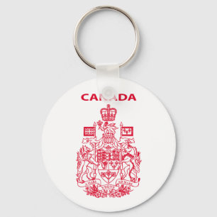 Canada national emblem key ring