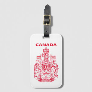 Canada national emblem luggage tag