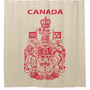 Canada national emblem shower curtain
