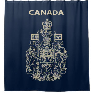 Canada national emblem shower curtain