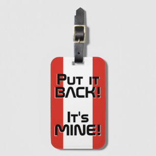 Canada National Flag Funny Patriotic Luggage Tag