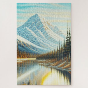 Canada Nature Landscape Oil Painting Jigsaw Puzzle