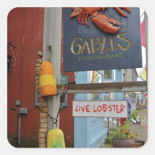 Canada, New Brunswick, St Andrews. Colourful Square Sticker