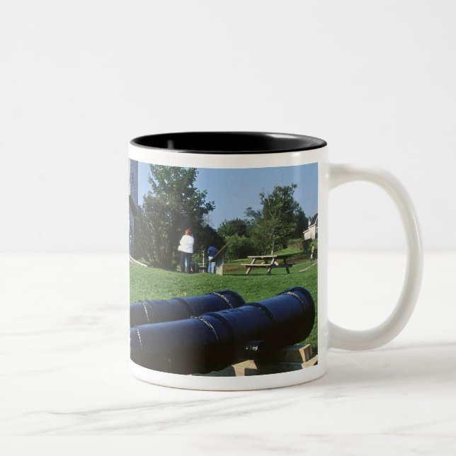 Canada, New Brunswick, St Andrews. St. Andrews Two-Tone Coffee Mug (Right)