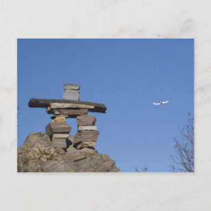 Canada, Newfoundland, St. John's. Inukshuk (to Postcard
