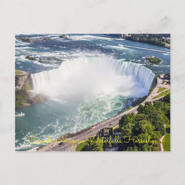 Canada Niagara Waterfalls Horse Skylines Postcards (Front)
