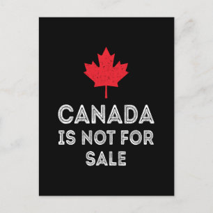 Canada Not For Sale – Proud and Patriotic Holiday Postcard