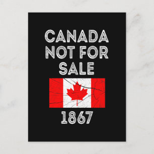 Canada Not For Sale – Proud and Patriotic Holiday Postcard