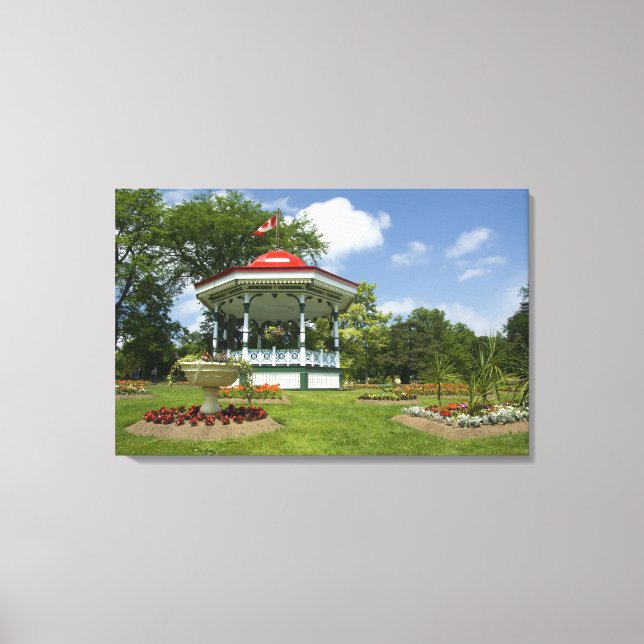 Canada, Nova Scotia, Halifax, Public Gardens. Canvas Print (Front)