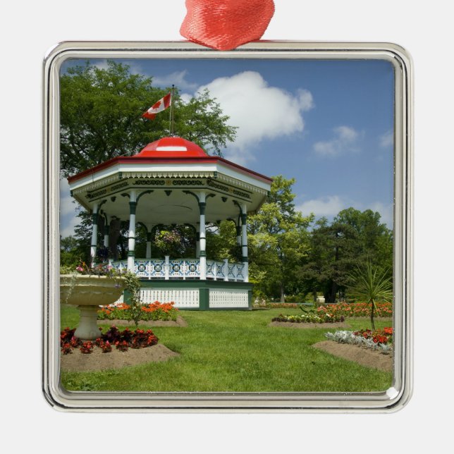 Canada, Nova Scotia, Halifax, Public Gardens. Metal Tree Decoration (Front)