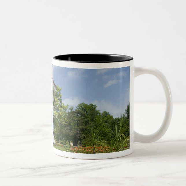 Canada, Nova Scotia, Halifax, Public Gardens. Two-Tone Coffee Mug (Right)