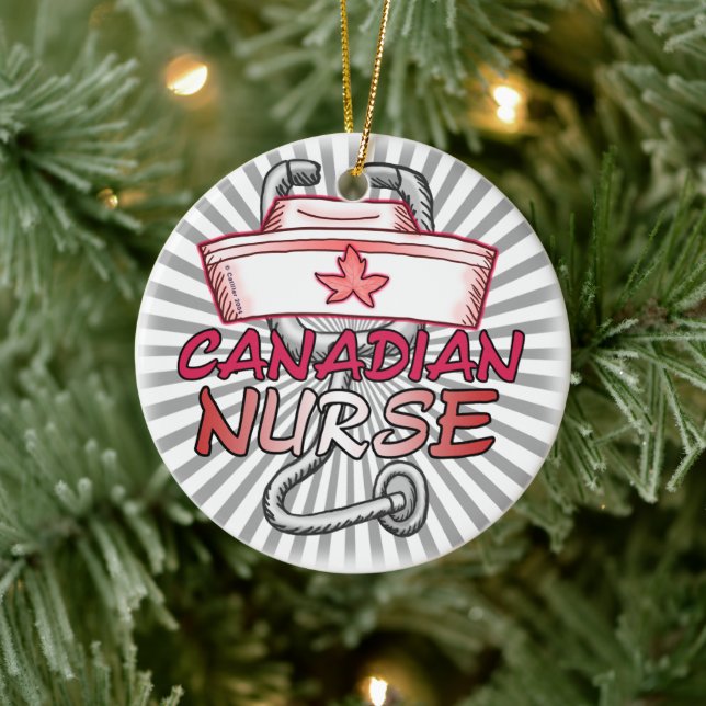 Canada Nurse Ceramic Tree Decoration (Tree)