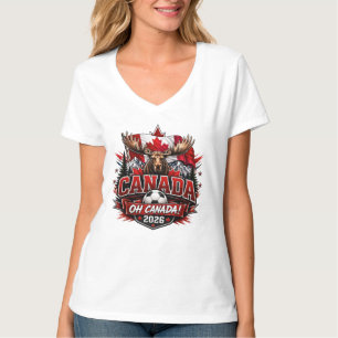 Canada Oh Canada 2026 Soccer Fan T-Shirt