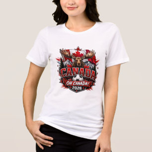 Canada Oh Canada 2026 Soccer Fan Tri-Blend Shirt
