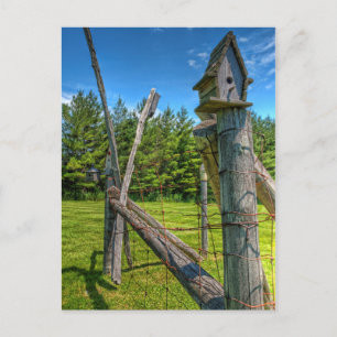 Canada, Ontario, Erin, bird house Postcard