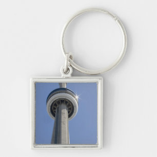 Canada, Ontario, Toronto. Top of CN Tower with Key Ring