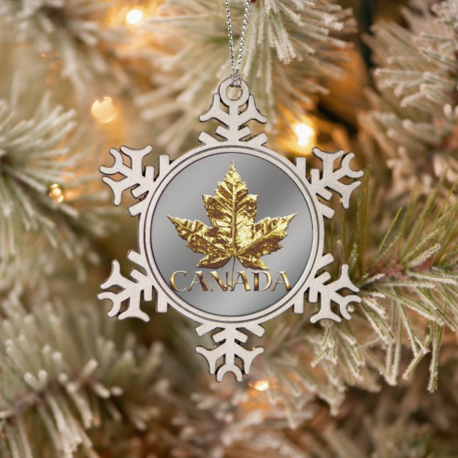 Canada Ornament Gold Canada Christmas Decoration (Tree)