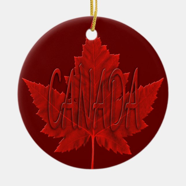 Canada Ornament Souvenir Personalised Canada Gifts (Front)