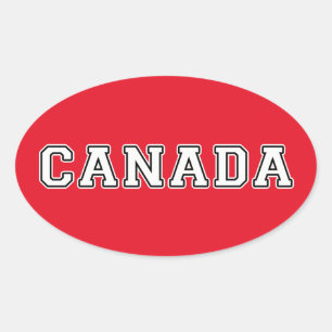 Canada Oval Sticker