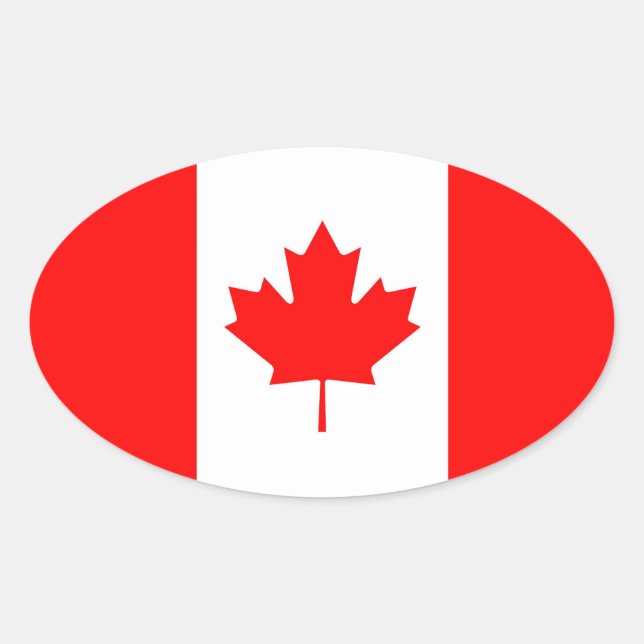 CANADA OVAL STICKER (Front)