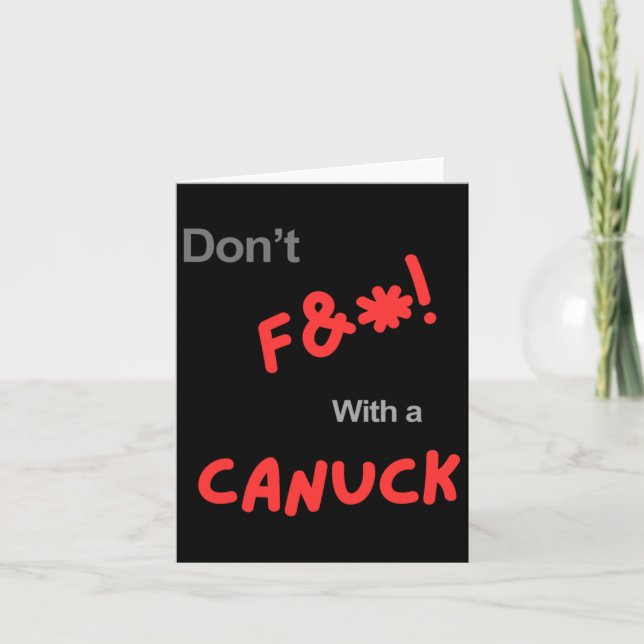 Canada Patriotism Sticker  Card (Front)