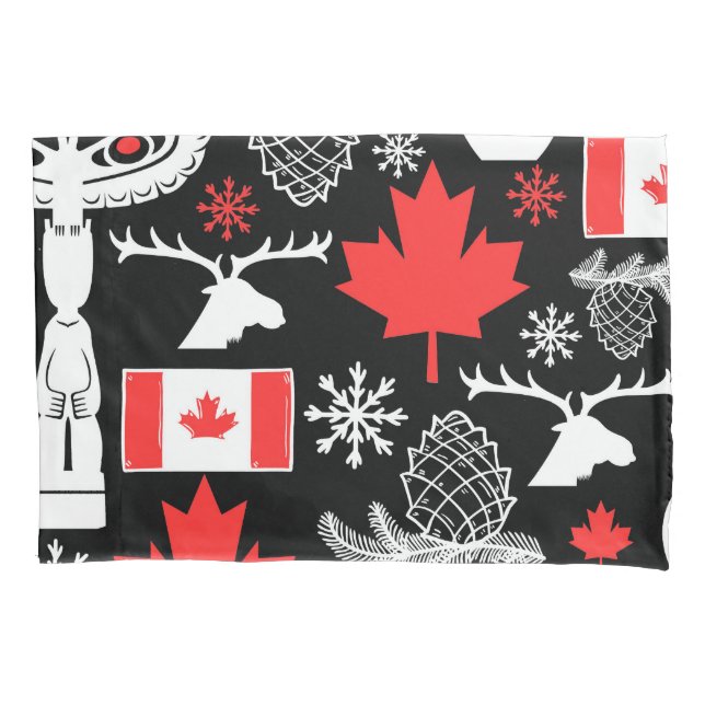 Canada Pattern Pillowcase (Front)
