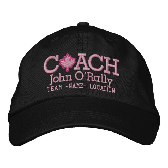 Canada Personalise Coach Hat Name Team (Front)