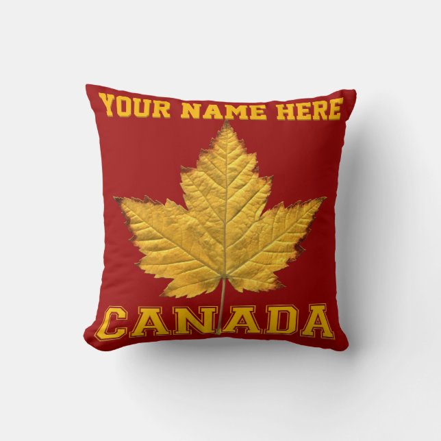 Canada Pillow Gold Canada Team Souvenir Pillow (Front)