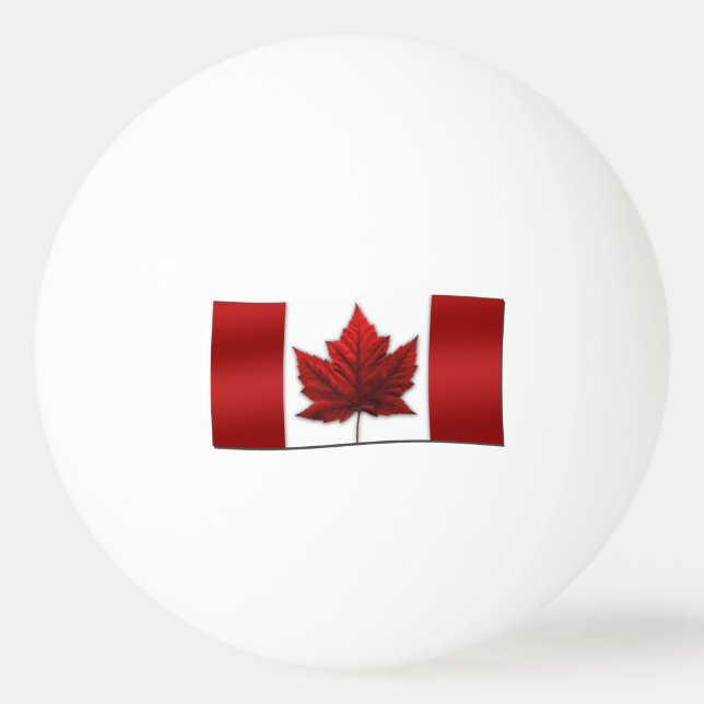 Canada Ping Pong Ball Personalised Canada Balls (Front)