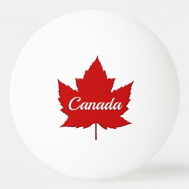 Canada Ping Pong Ball Personalised Canada Balls (Front)