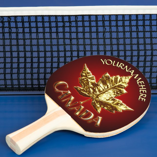 Canada Ping Pong Paddles Sporty Canada Personalise (Insitu)
