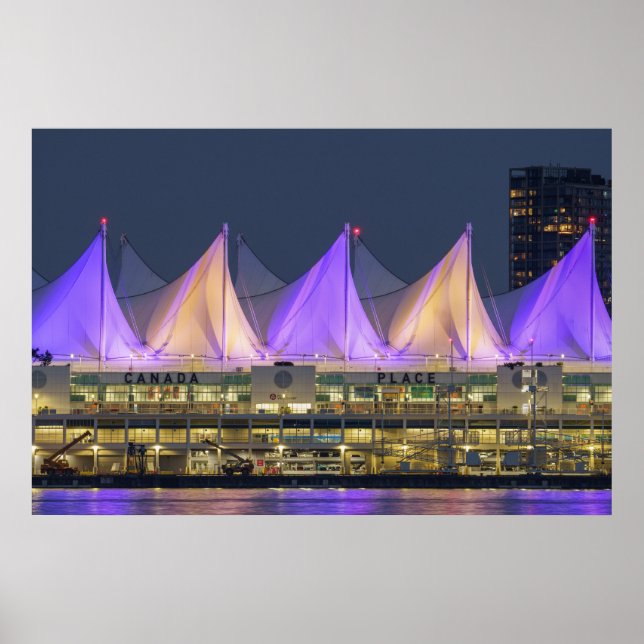 Canada Place At Night Poster (Front)