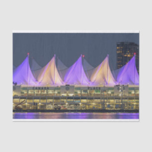 Canada Place At Night Tissue Paper