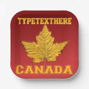 Canada Plates Personalised Canada Team Paper Plate