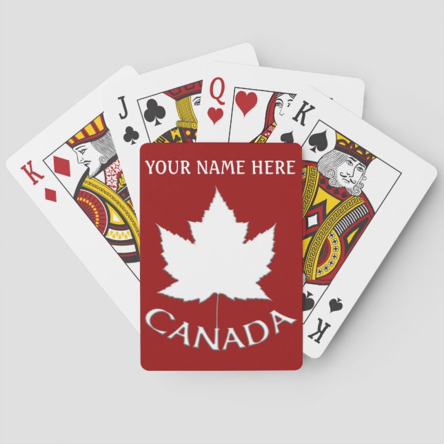 Canada Playing Cards Canada Custom Souvenir Cards (Back)