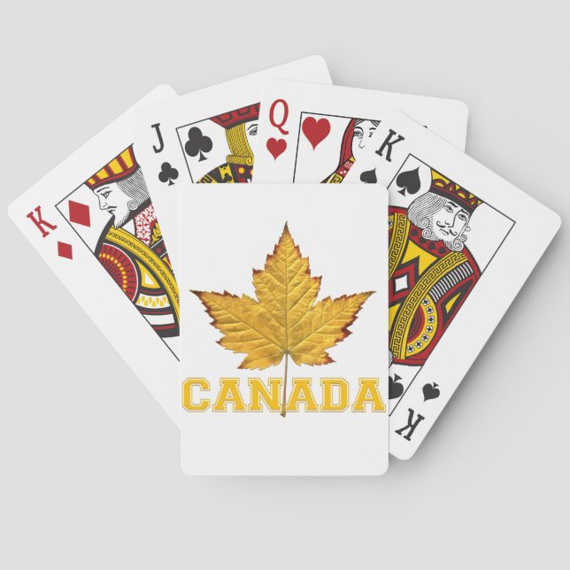 Canada Playing Cards Canada Custom Souvenir Cards (Back)