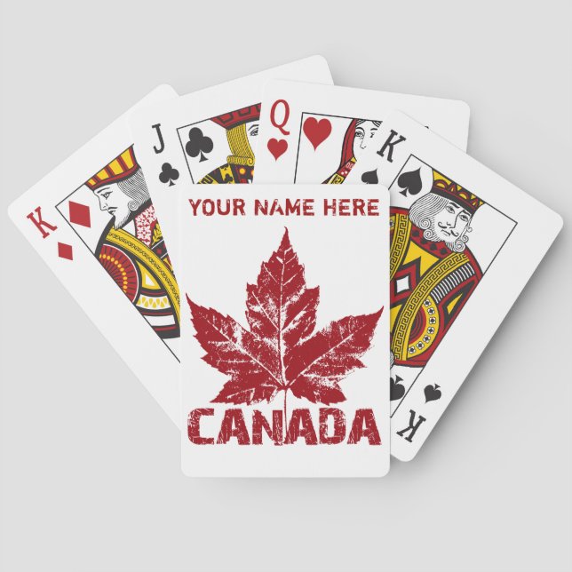 Canada Playing Cards Canada Custom Souvenir Cards (Back)