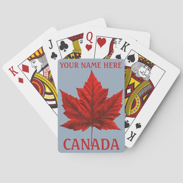 Canada Playing Cards Canada Custom Souvenir Cards (Back)