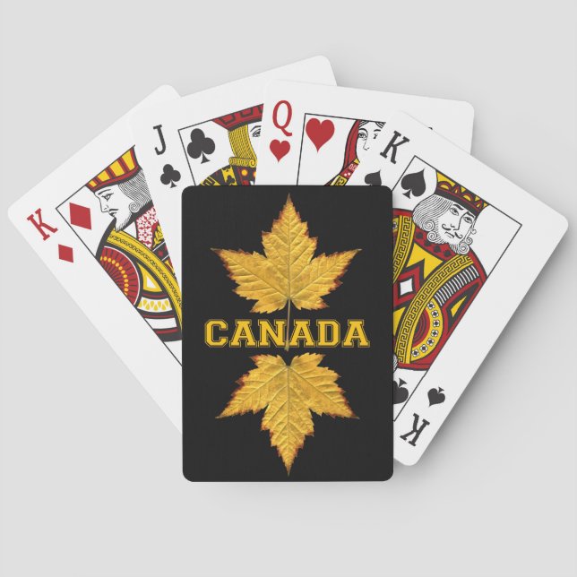Canada Playing Cards Canada Custom Souvenir Cards (Back)