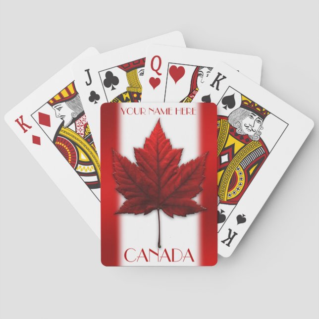 Canada Playing Cards Canada Flag Souvenir Cards (Back)