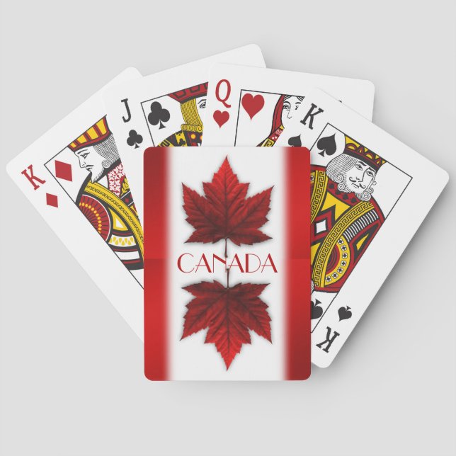 Canada Playing Cards Canada Flag Souvenir Cards (Back)