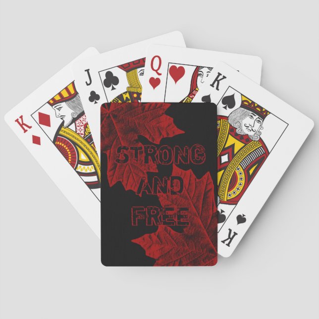 Canada Playing Cards Custom Canada Souvenir Cards (Back)